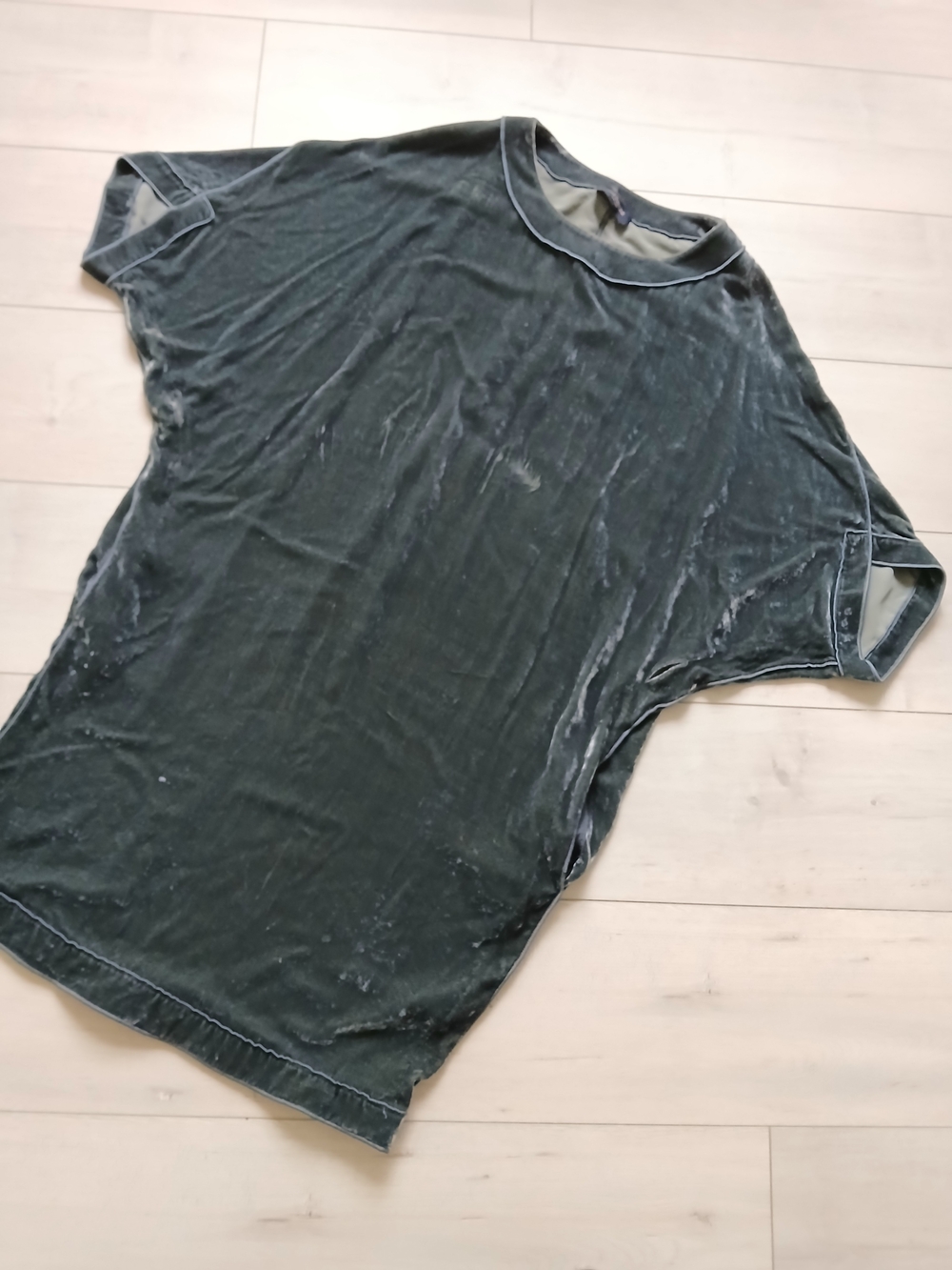 Grey Velvet/ Silk Great Gatsby style Dress, Piazza Sempione, Italy, S/M,mint